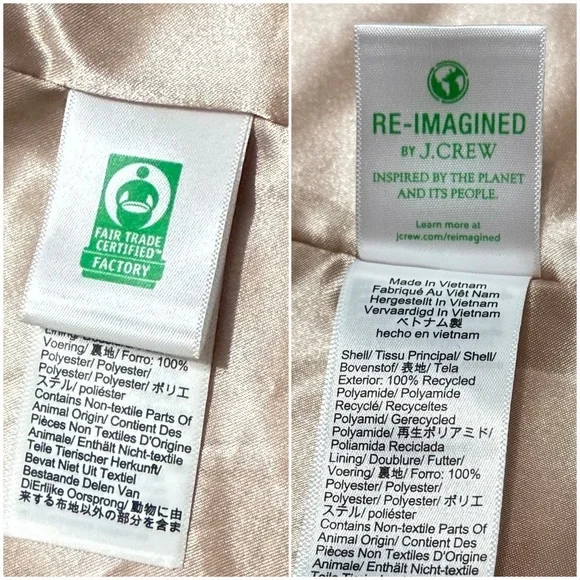 NEW J‎ CREW Butter Yellow Recycled Nylon Oversized Double Breasted Trench Coat 6 - Picture 6 of 8